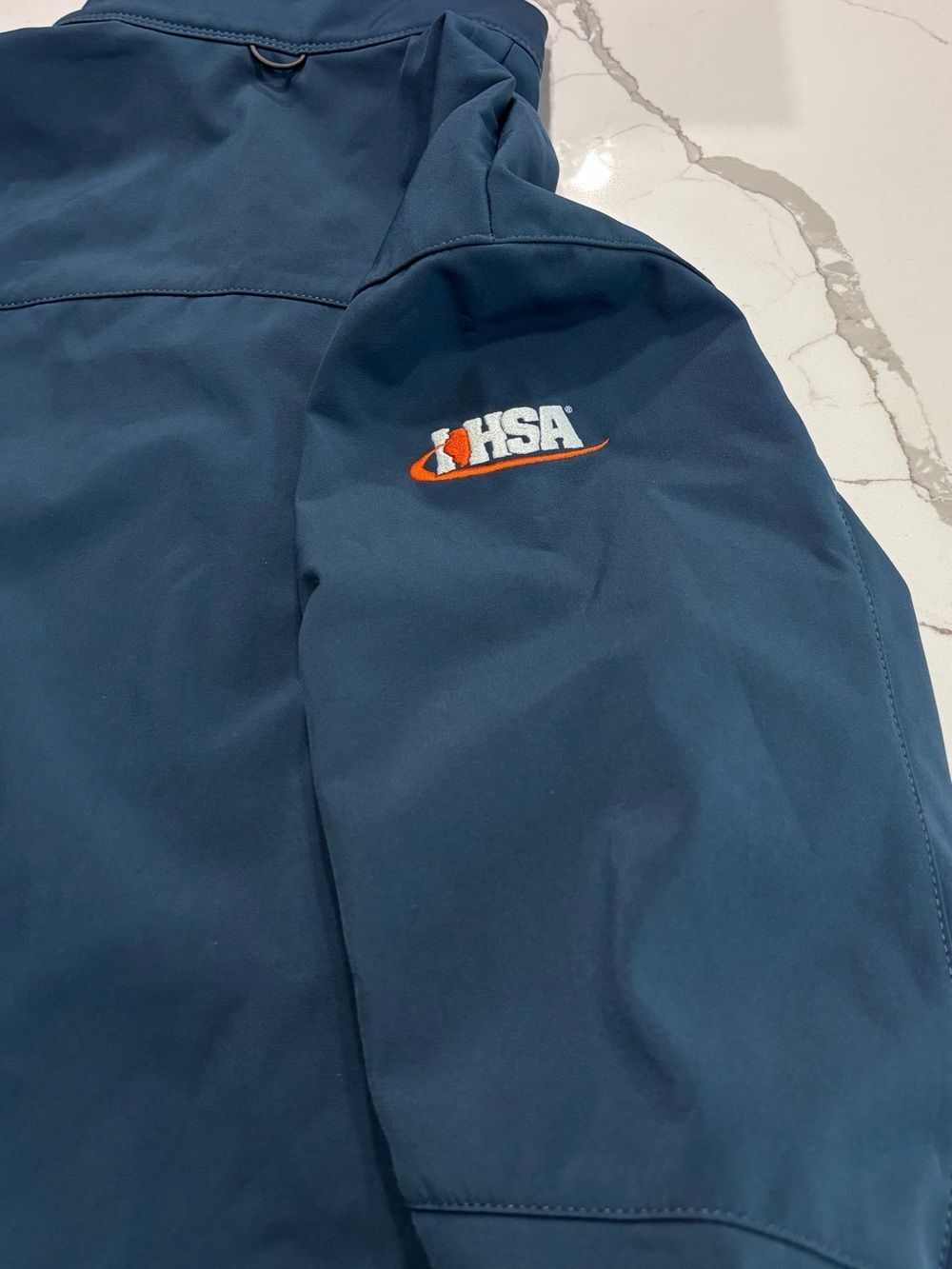 Eddie Bauer Navy Blue Lightweight All Climate 365 Soft-Shell Jacket Men’s XL - Picture 13 of 16